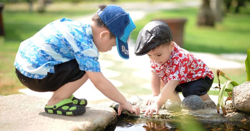 kids playing outdoors