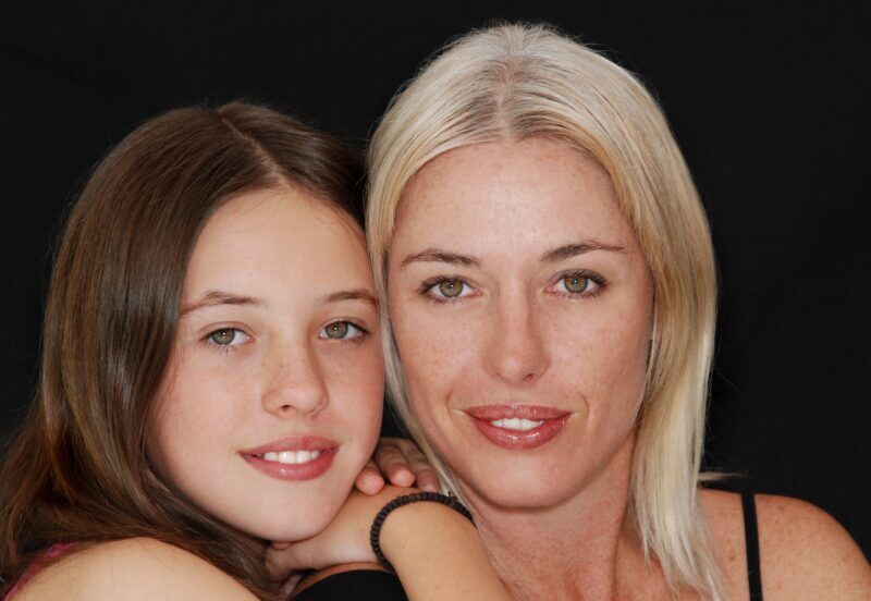mother and daughter