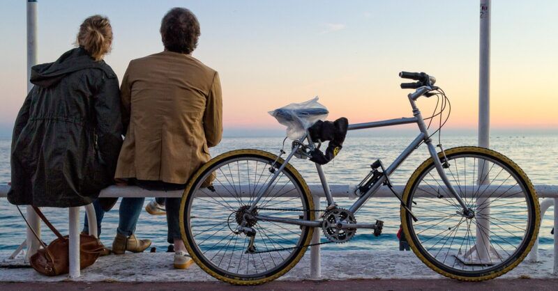 couple watching the sunset